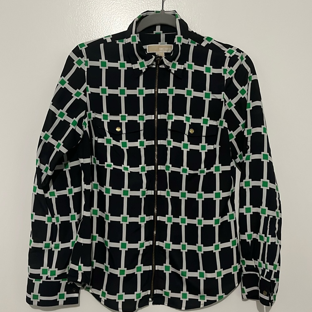 Blacks green and white tile Michael Kors Small work top